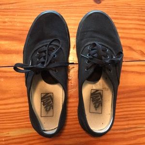Black on black vans. EUC